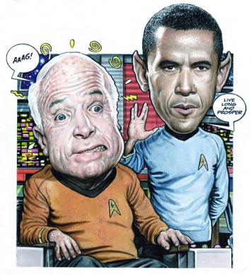 Obama is teh logical, but McCain is split-personality/alien-taken over/memory-loss/alternate-universe Kirk